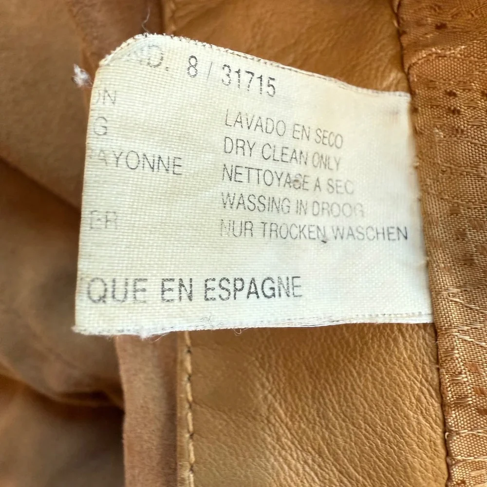 TORRAS Suede Bomber Jacket Mens Tan‎ Leather Zip Front Casual Outerwear XL